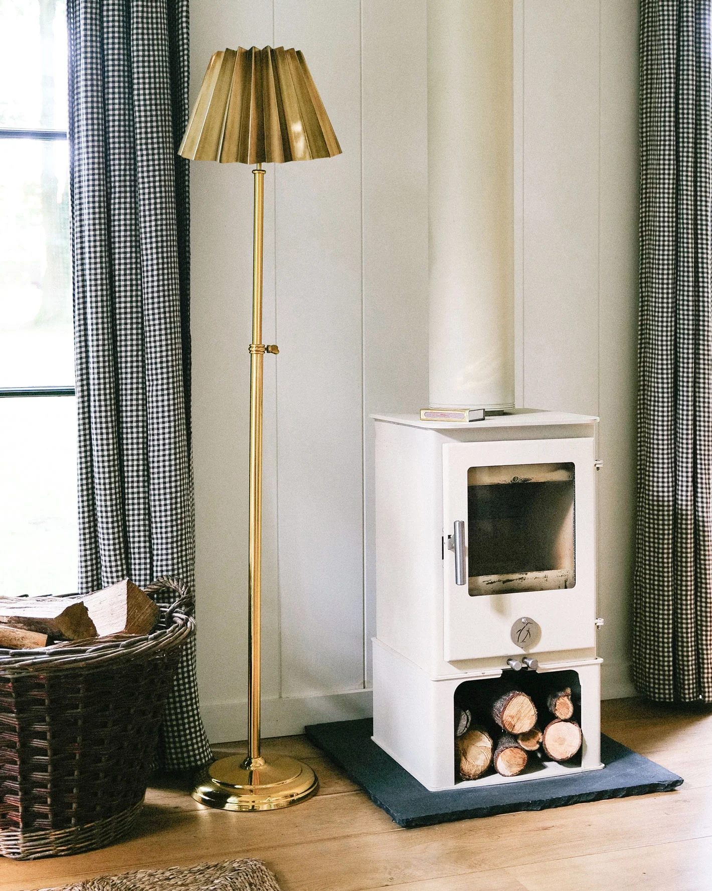 Adjustable Floor Lamp, Brass - Image 4