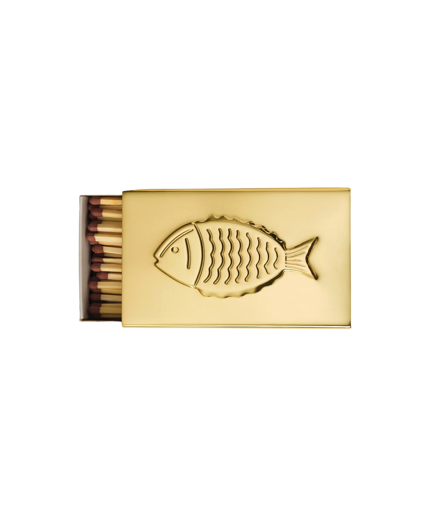 Fish Matchbox Sleeve, Brass - Image 4