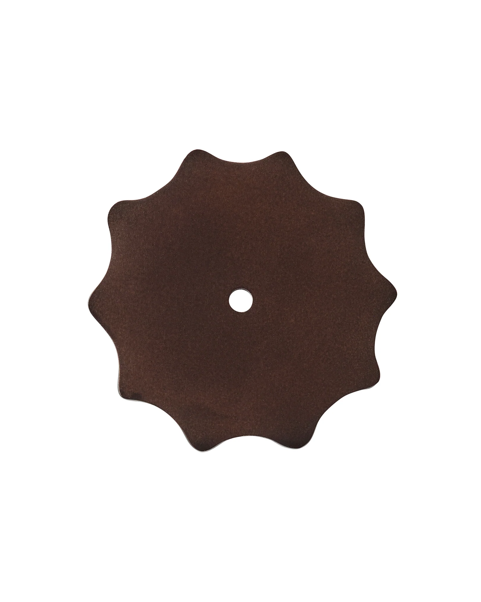 Large Wave Backplate, Blackened Bronze