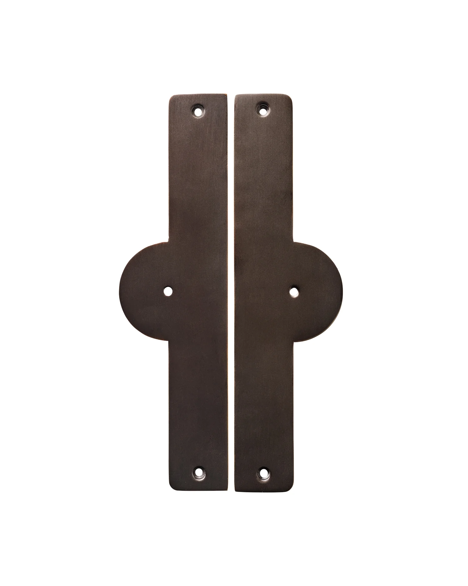 Pair of Arch Backplates, Blackened Bronze - Image 4