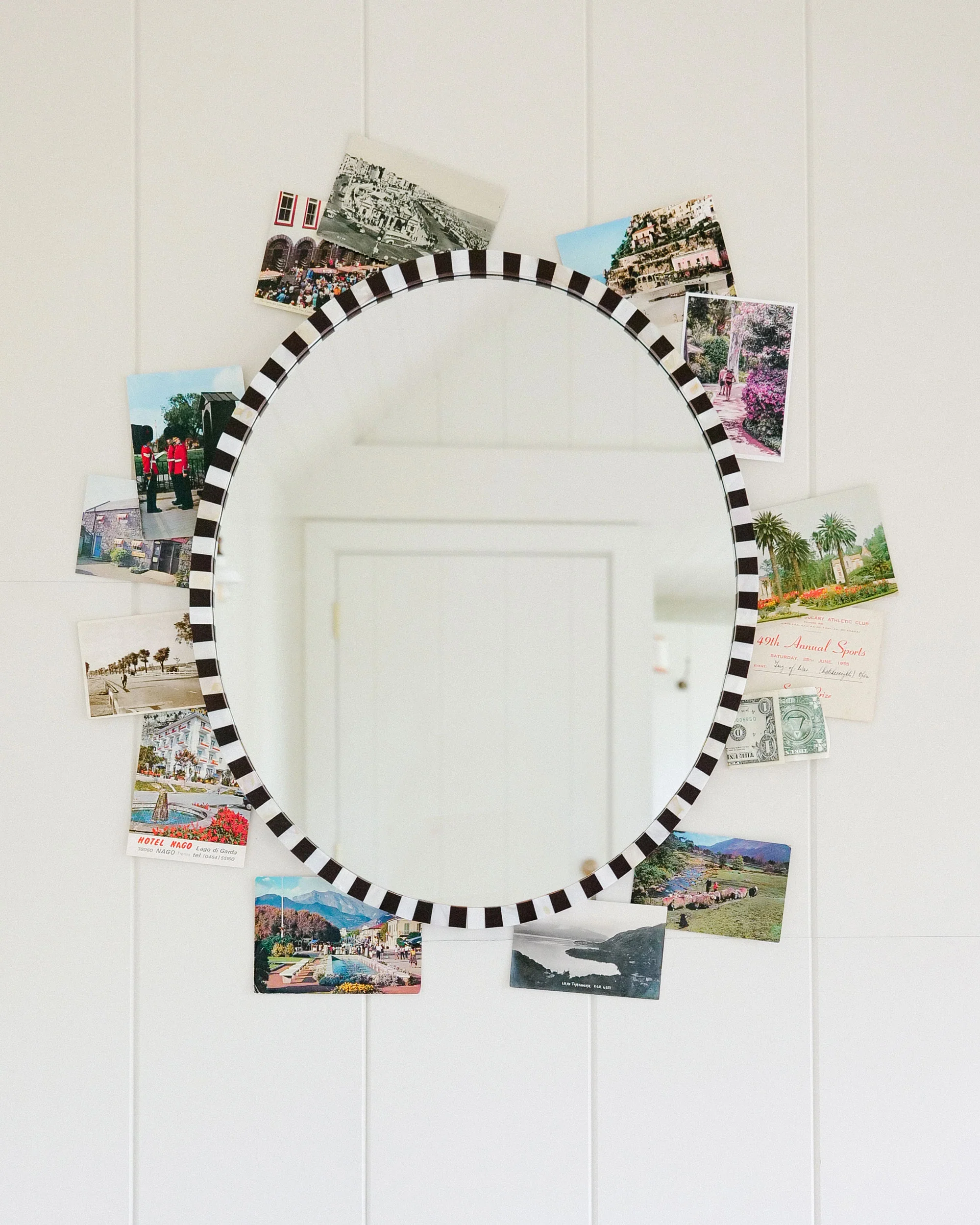 Pearl Oval Mirror, Chocolate - Image 6