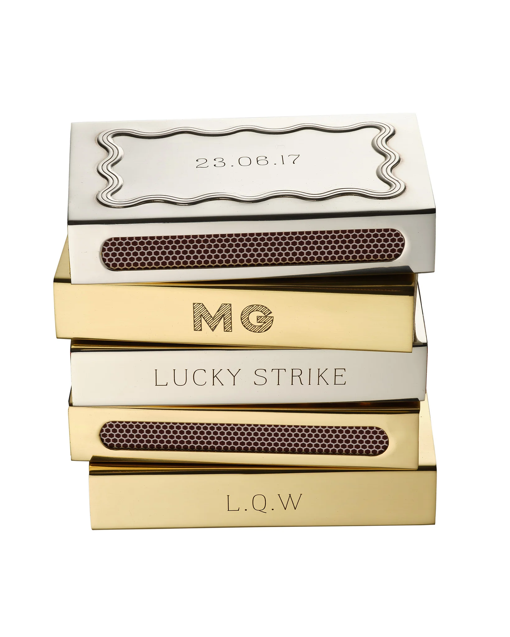 Clover Matchbox Sleeve, Silver - Image 5